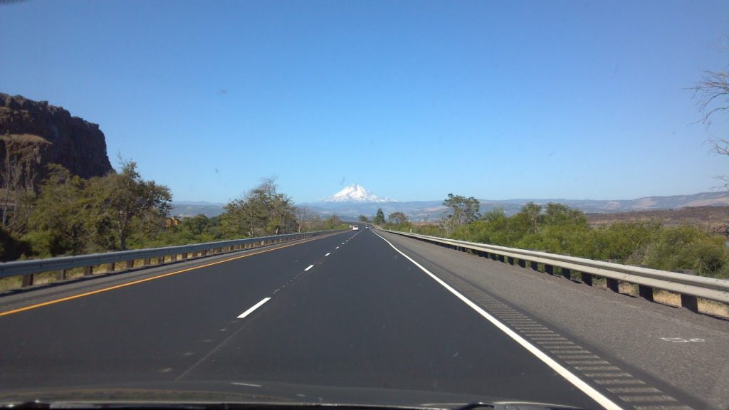 Mount Hood. It's a beautiful day for driving.