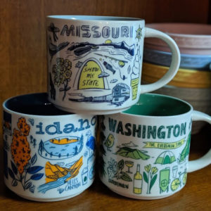 Starbucks Been There mugs